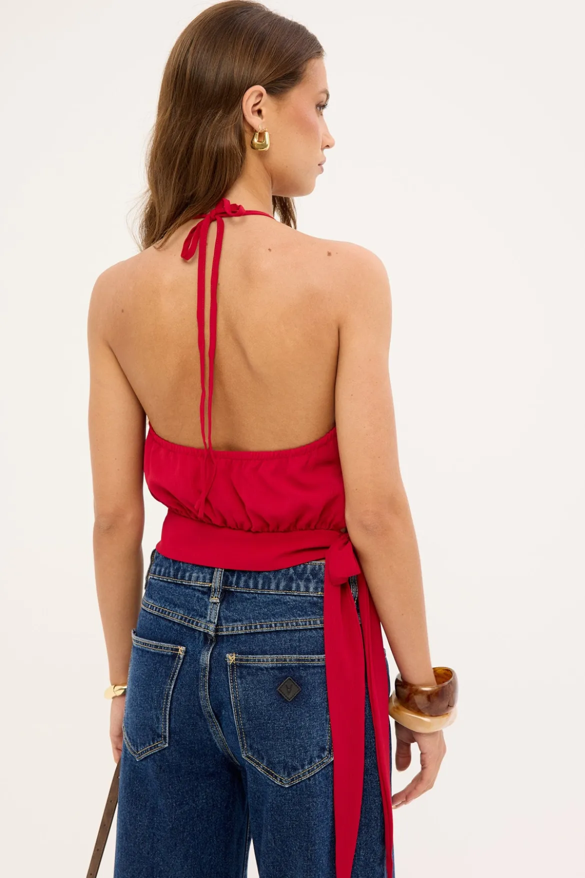 Stella Halter Top Red