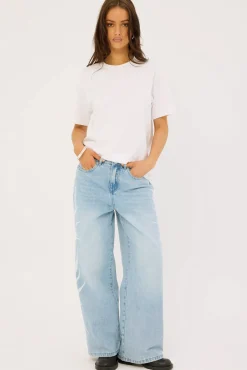 Stencil Dyno Low Baggy Jean Light Blue Denim