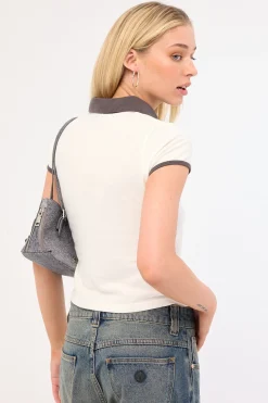 Step Closer Baby Polo Tee Off White/Carbon