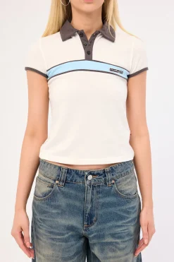 Step Closer Baby Polo Tee Off White/Carbon