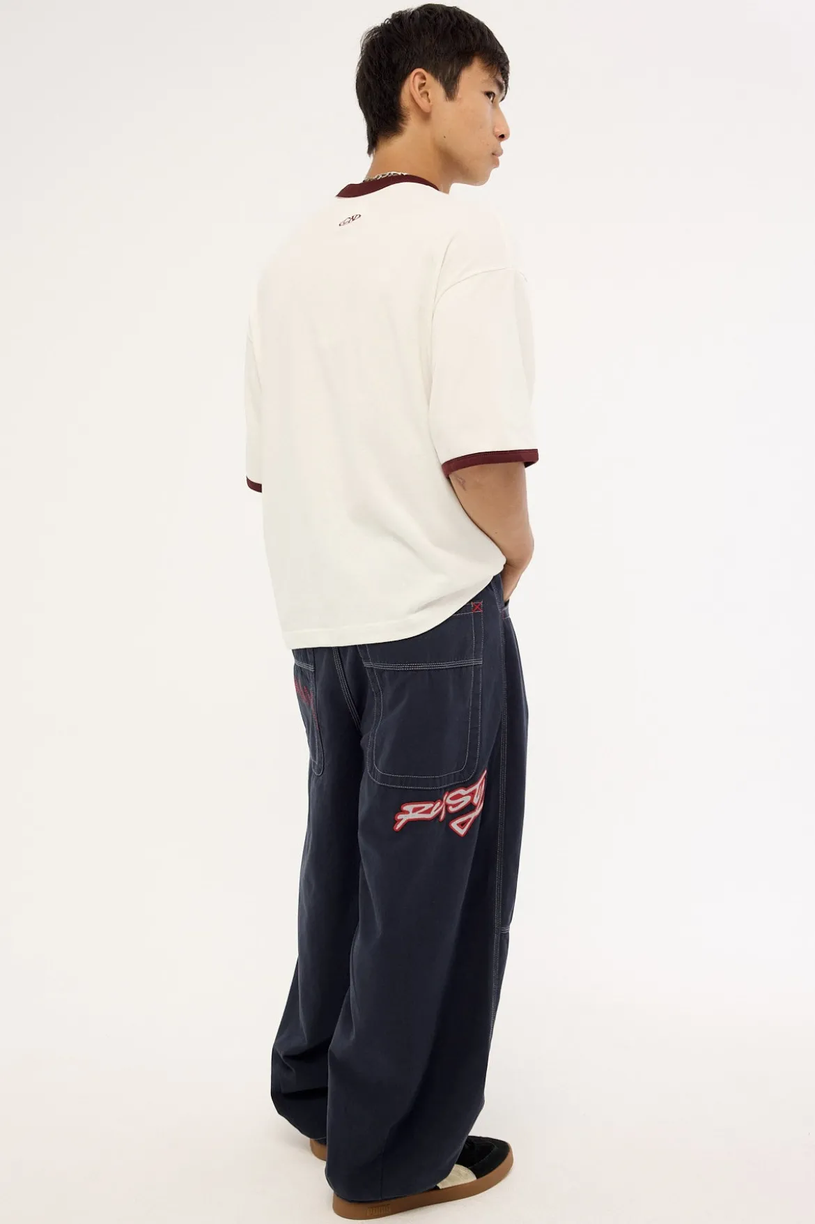 Step-Stone Cacoon Pant Navy