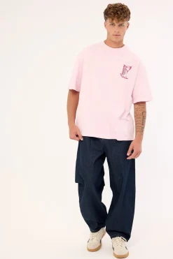 Stirred Heavyweight Easy Tee Floss Pink