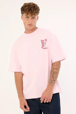 Stirred Heavyweight Easy Tee Floss Pink