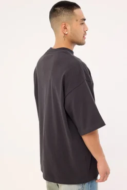 Stone Cold Oversize Boxy Tee Faded Black