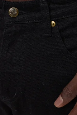 Straight Leg Denim Black