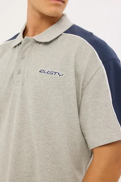 Straight Shooter Polo Grey Marle