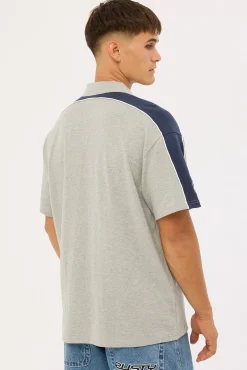 Straight Shooter Polo Grey Marle