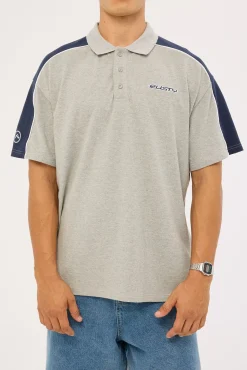 Straight Shooter Polo Grey Marle