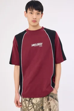 Stratum Oversize Super Heavy Tee Merlot