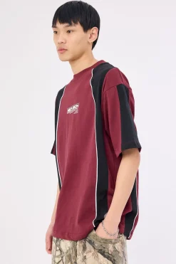 Stratum Oversize Super Heavy Tee Merlot