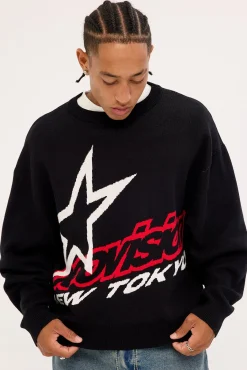 Stratus Knit Sweater Black