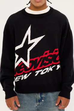 Stratus Knit Sweater Black