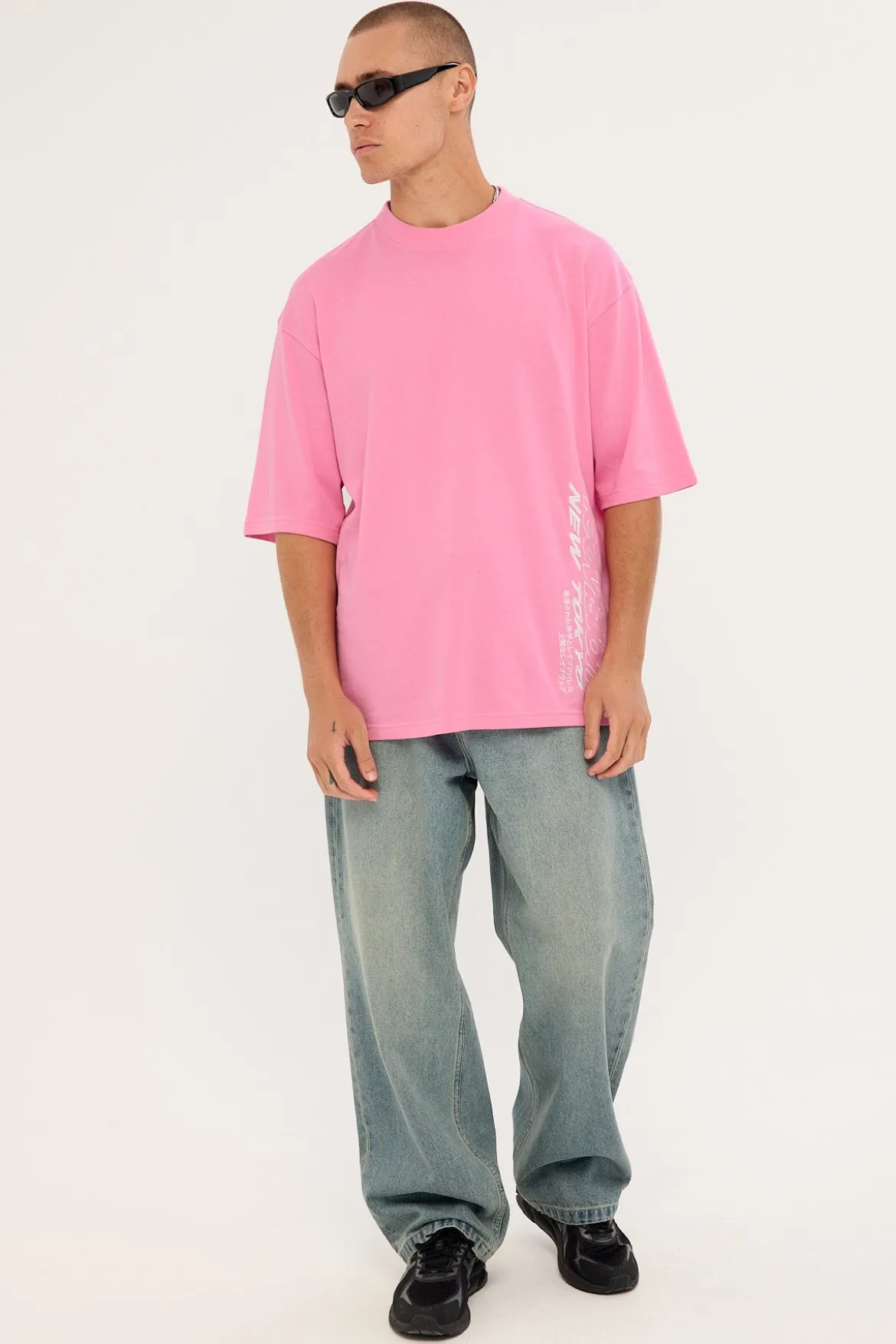 Stratus Street Super Heavy Tee Pink