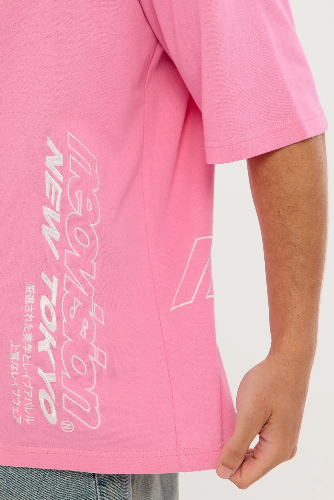 Stratus Street Super Heavy Tee Pink