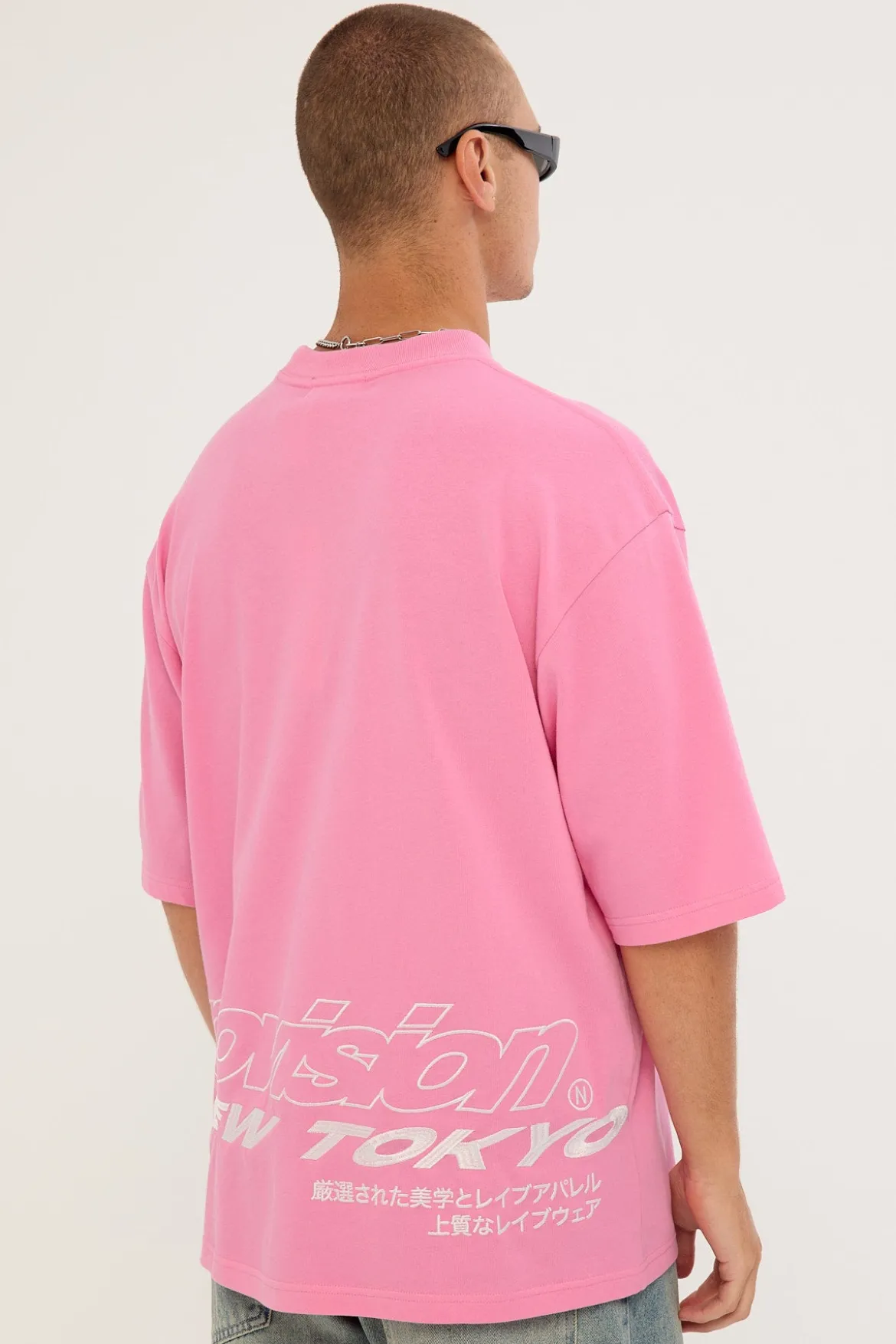 Stratus Street Super Heavy Tee Pink