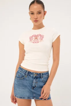 Strawberry Market Baby Tee White