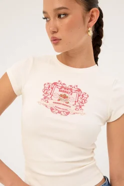 Strawberry Market Baby Tee White