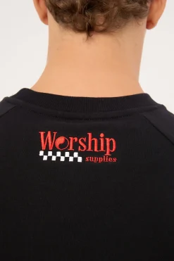 Strike 2 Panel Raglan Oversize Tee Black