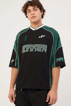 Striker Jersey Black Emerald