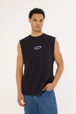 Subside Merch Fit Muscle Tee Black