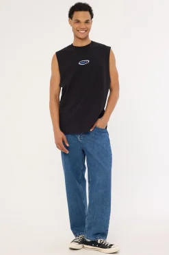 Subside Merch Fit Muscle Tee Black