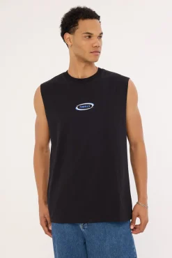 Subside Merch Fit Muscle Tee Black