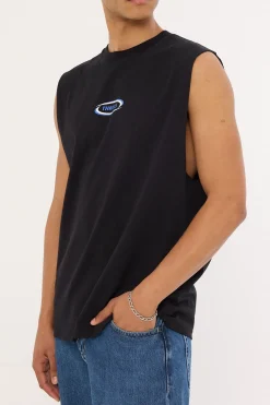 Subside Merch Fit Muscle Tee Black