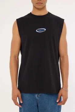 Subside Merch Fit Muscle Tee Black