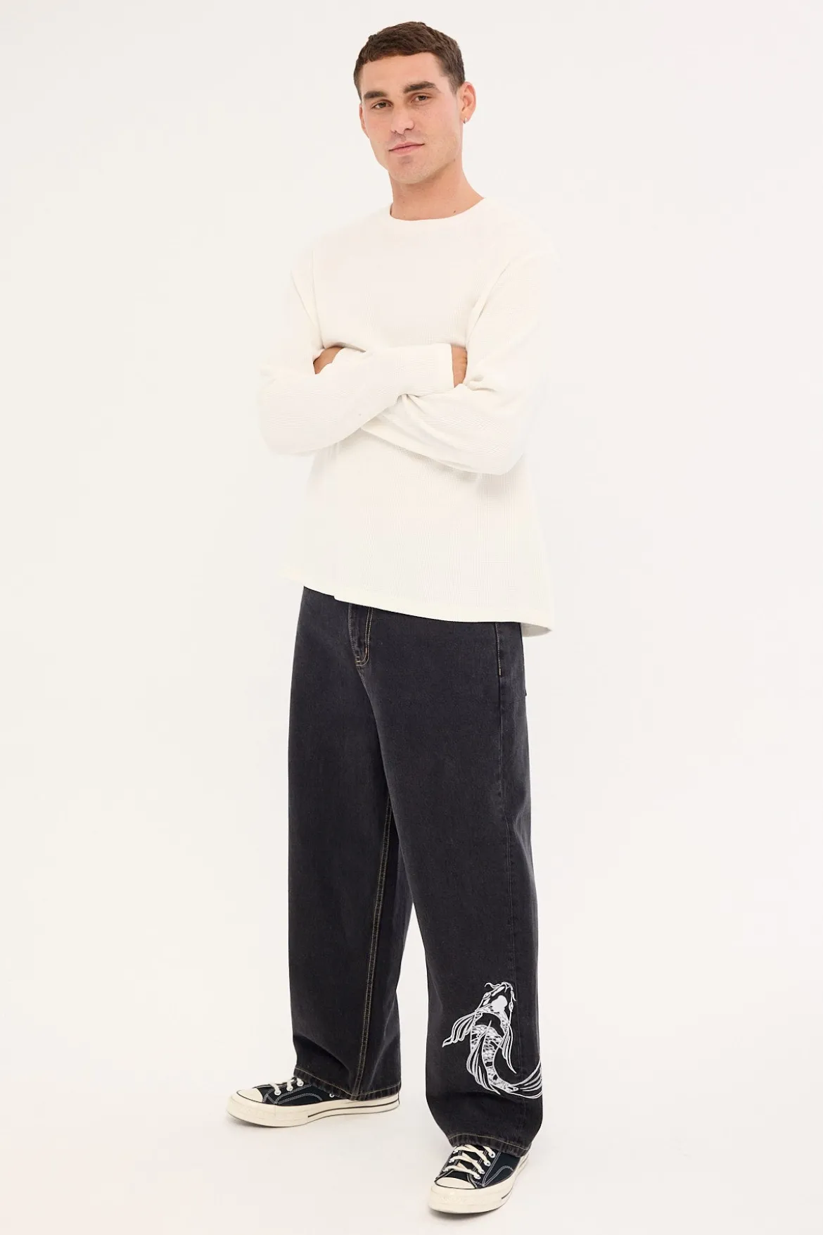 Sumi Baggy Jean Storm Black