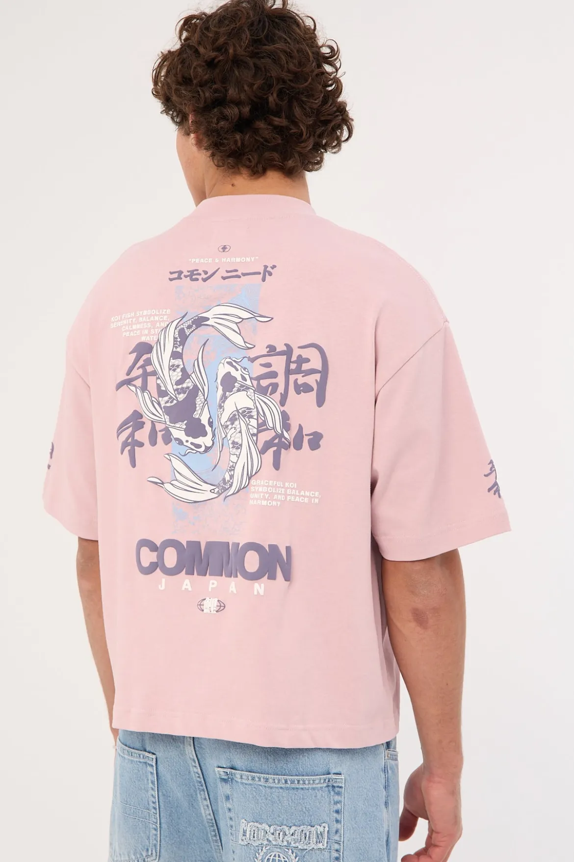 Sumi Cropped Heavyweight Easy Tee Purple Haze