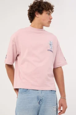 Sumi Cropped Heavyweight Easy Tee Purple Haze