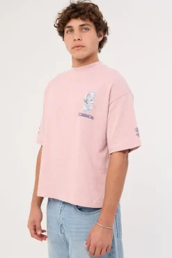 Sumi Cropped Heavyweight Easy Tee Purple Haze