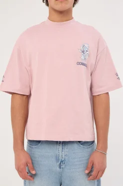 Sumi Cropped Heavyweight Easy Tee Purple Haze
