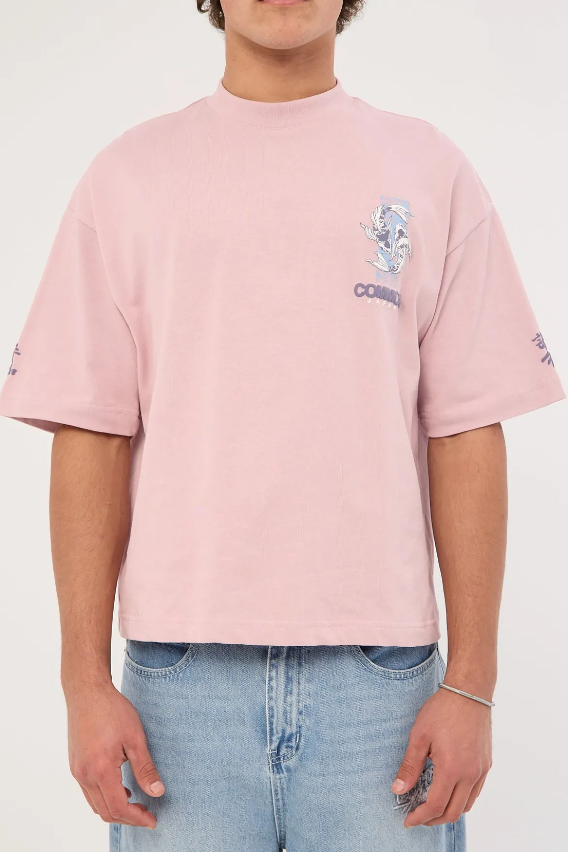 Sumi Cropped Heavyweight Easy Tee Purple Haze