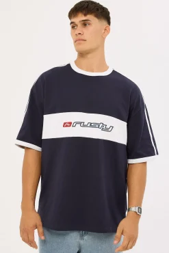 Super Shaolin 2.0 Short Sleeve Heavy Tee Navy Blue