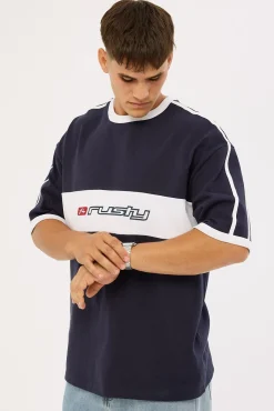 Super Shaolin 2.0 Short Sleeve Heavy Tee Navy Blue
