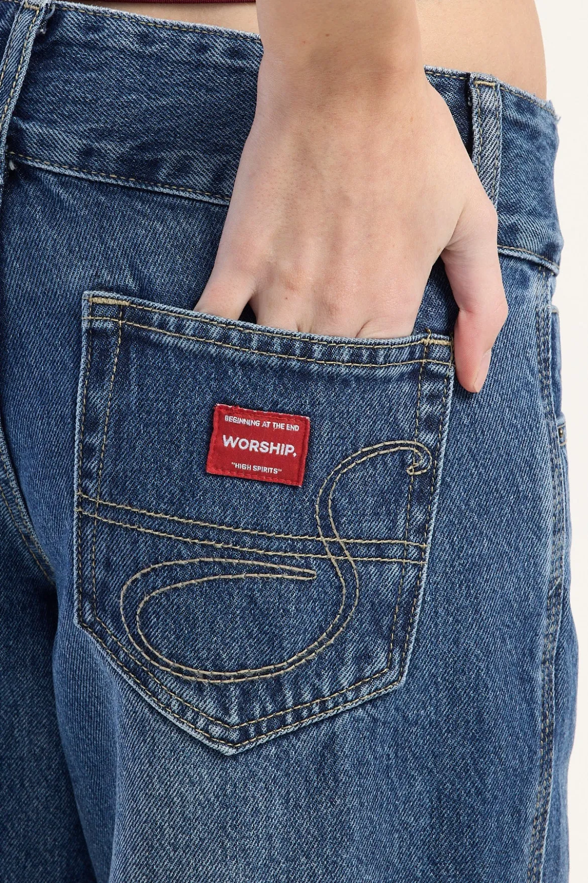 Superlow Baggy Jean Steady Mid Blue
