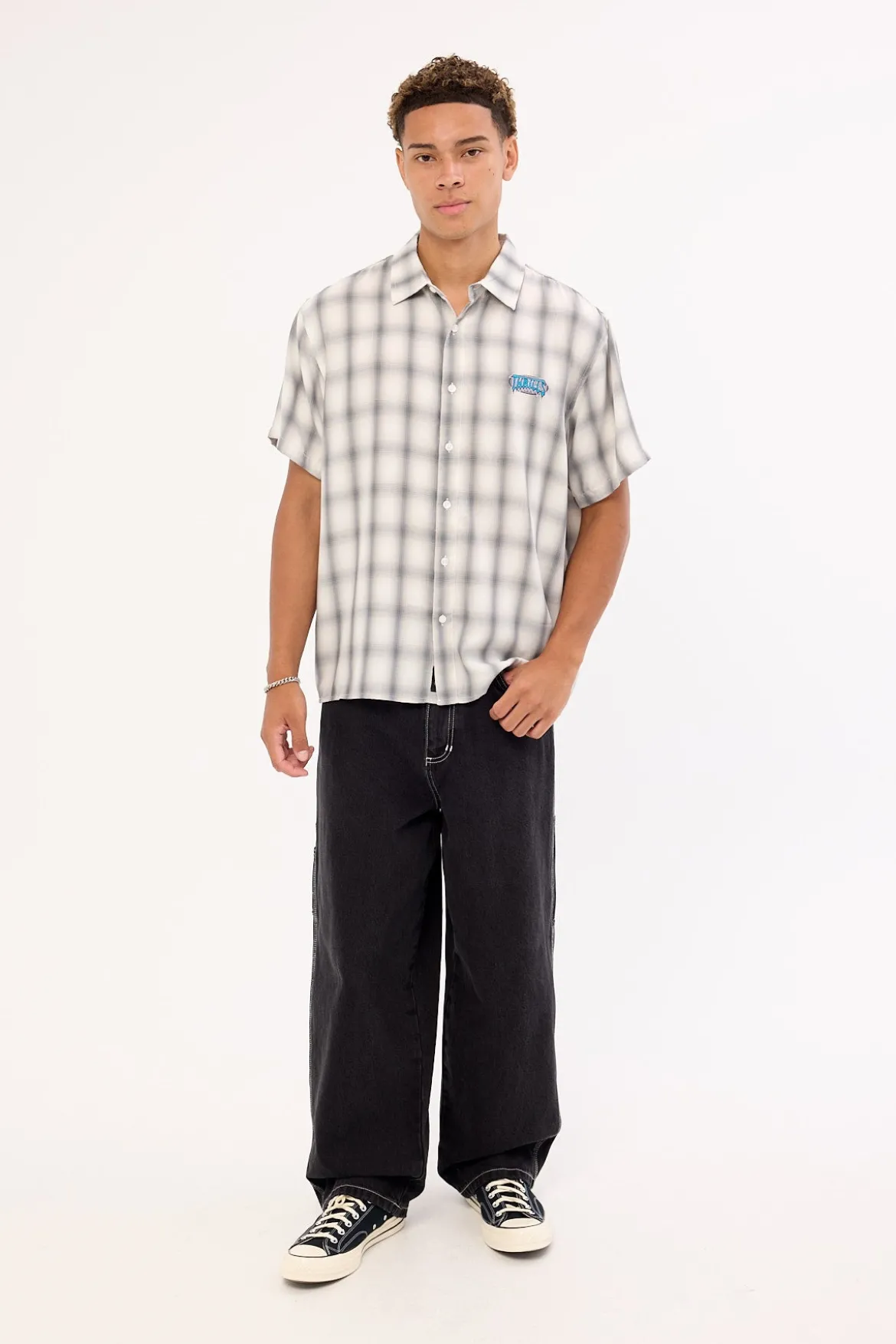 Superstition Biggest Slacker Baggy Carpenter Jean Aged Black