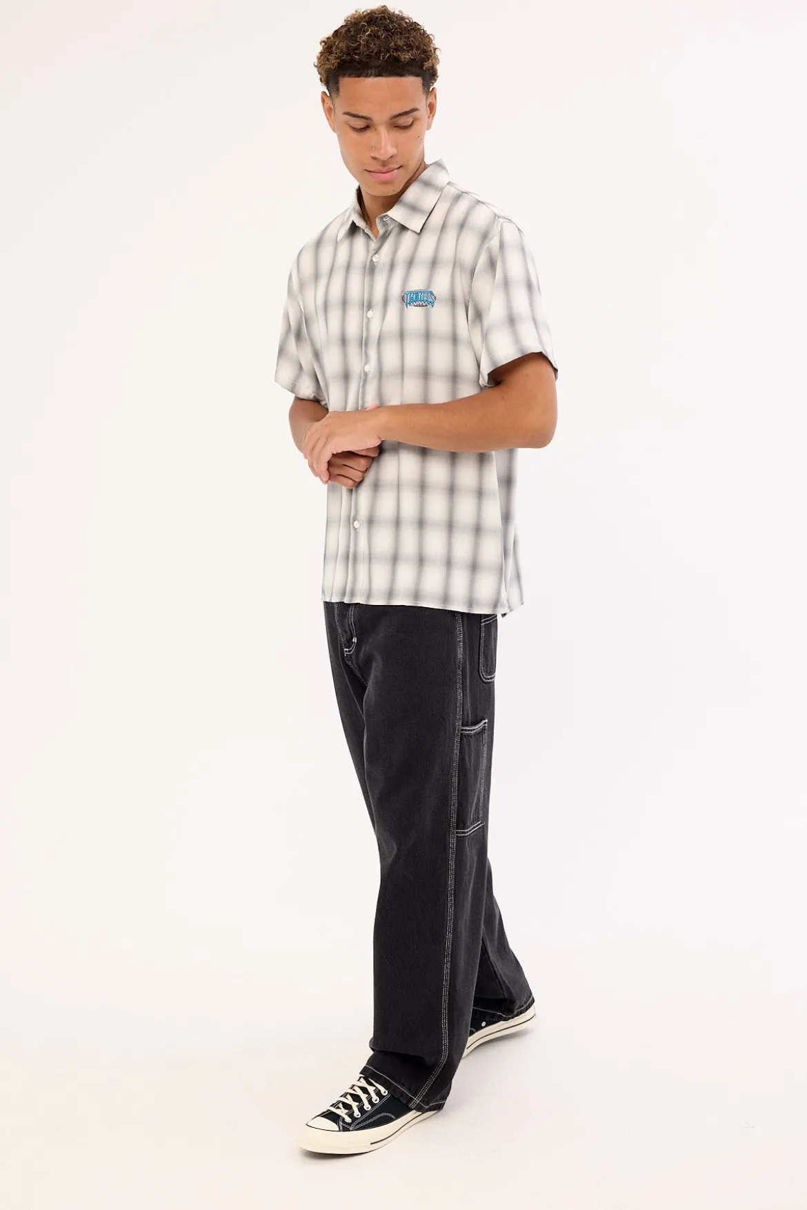 Superstition Biggest Slacker Baggy Carpenter Jean Aged Black