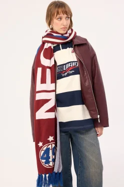 Supporter Knit Scarf Burgundy