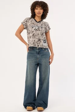 Surplus V Neck Jersey Relaxed Tee Camo