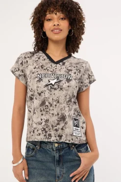 Surplus V Neck Jersey Relaxed Tee Camo