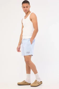 Swallows Cotton Short Blue Stripe