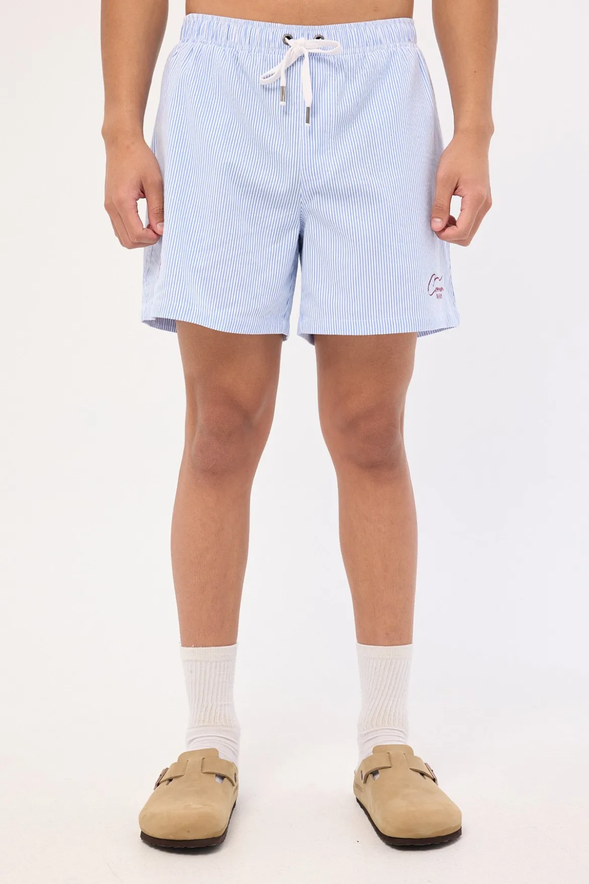 Swallows Cotton Short Blue Stripe