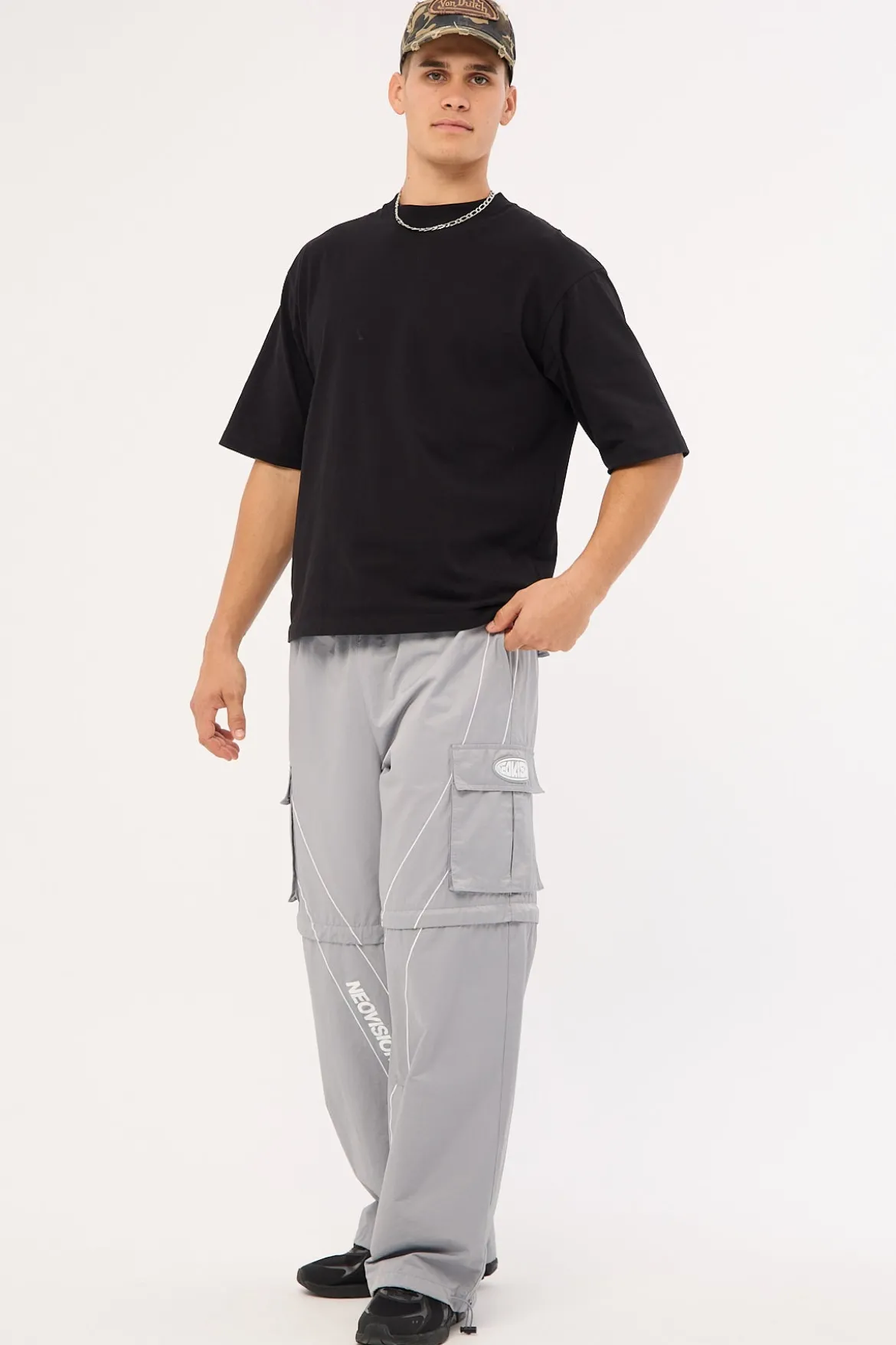 Sway Zip Off Cargo Pant Grey