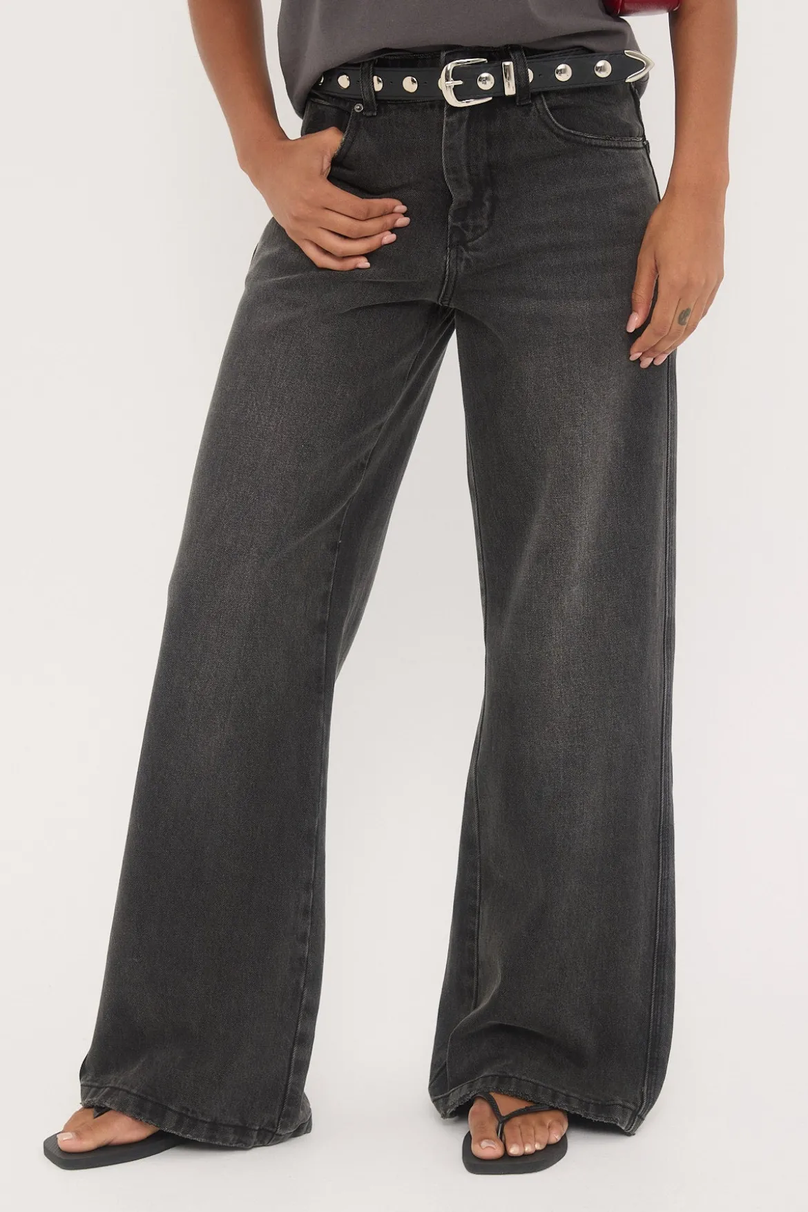 Sweeper Jean Dirty Black