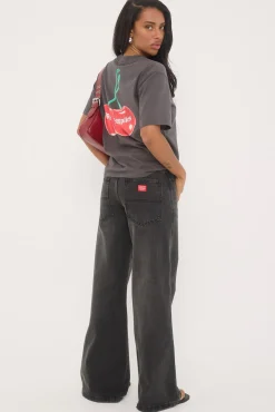 Sweeper Jean Dirty Black