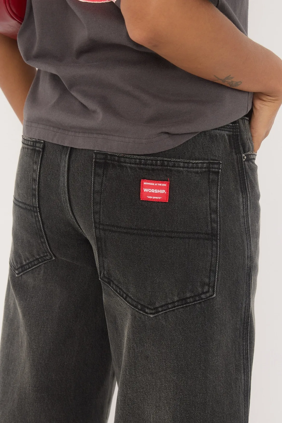 Sweeper Jean Dirty Black