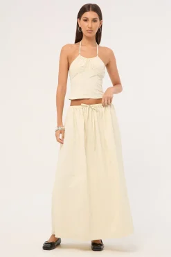 Sweet Escape Maxi Skirt Oyster
