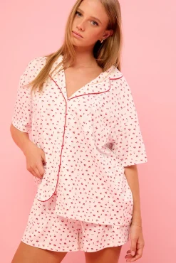Sweet Sundays Sleep Top White